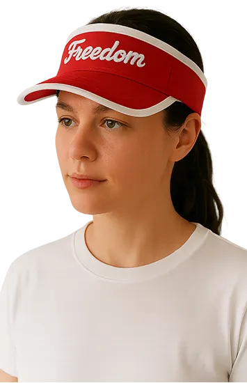 Visor Cap With Lining and 3D Embroidery