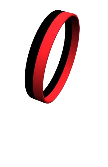 2 Color Stripe Wristbands